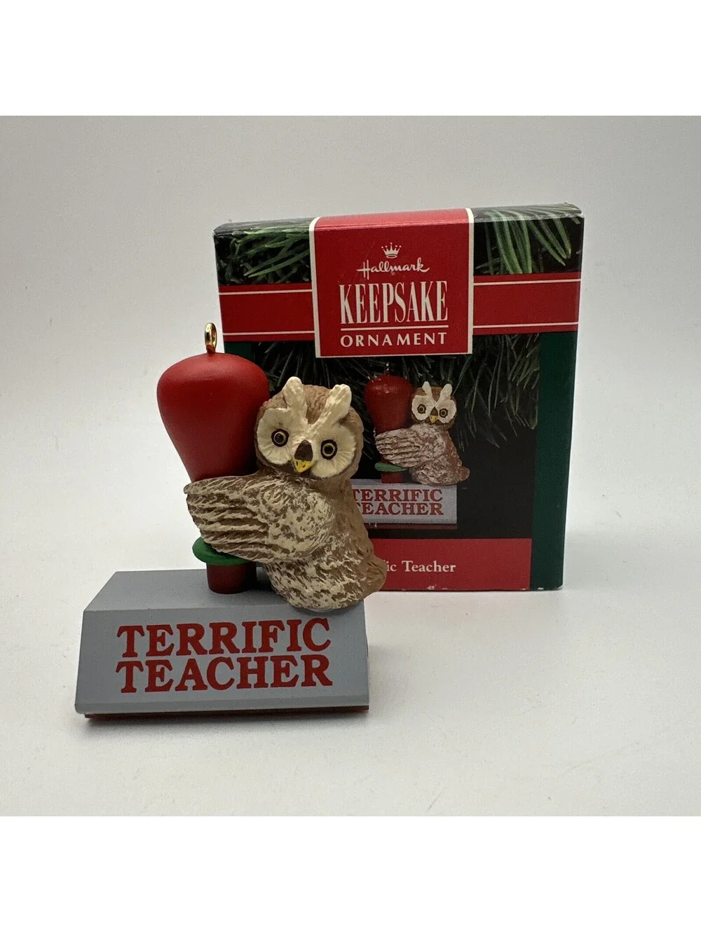 1991, TERRIFIC TEACHER,  HALLMARK KEEPSAKE ORNAMENT